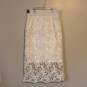 Abercrombie & Fitch lace over mini skirt